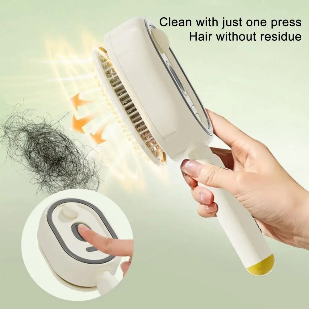 3 in 1 Electric Water Spray Reduce Frizz Anti-Static Retractable Steam Massage Comb.