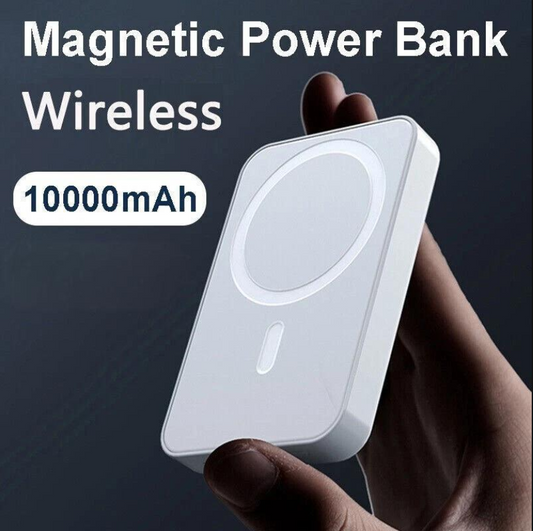 10000mAh Power Bank Magnetic Battery Pack Wireless Charger
