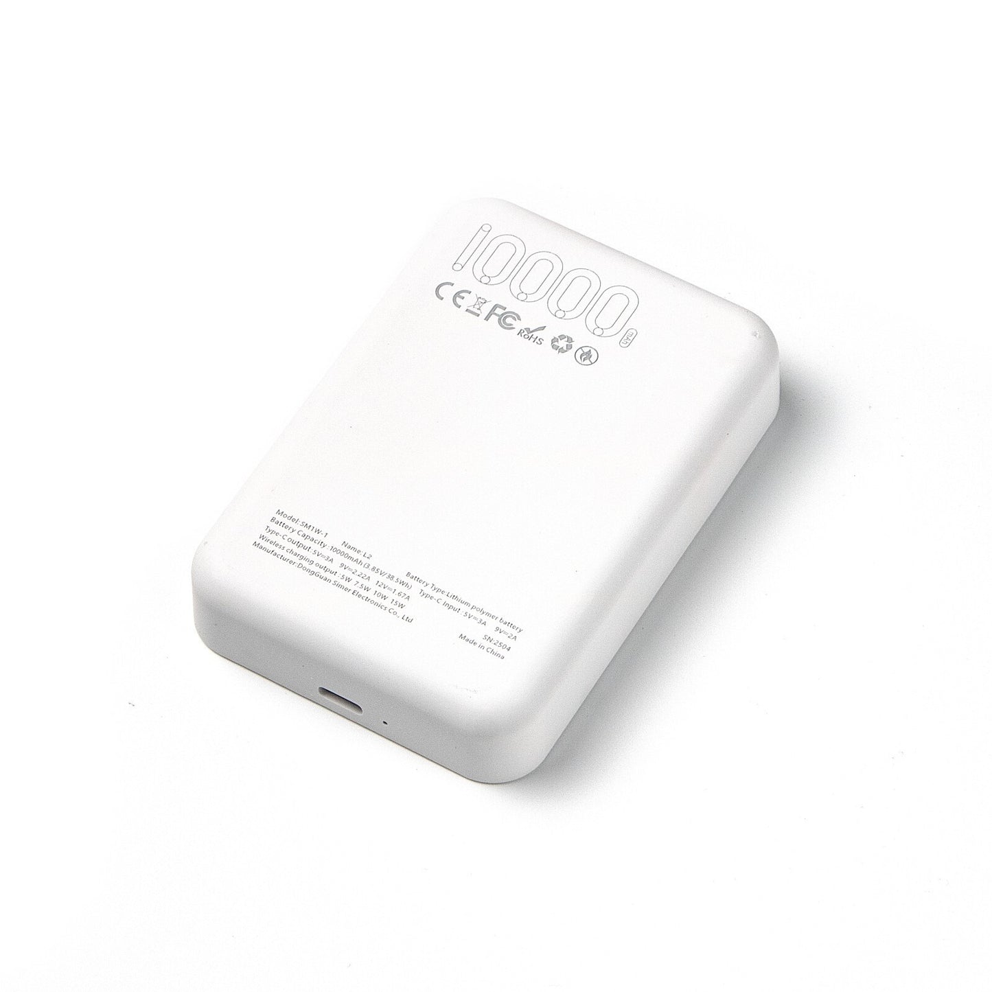 10000mAh Power Bank Magnetic Battery Pack Wireless Charger