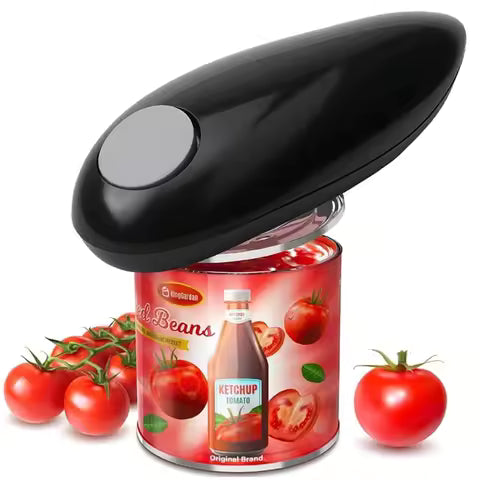 Electric Can Opener Battery Powered – One Touch Automatic Can Opener with Smooth Edge Cutting