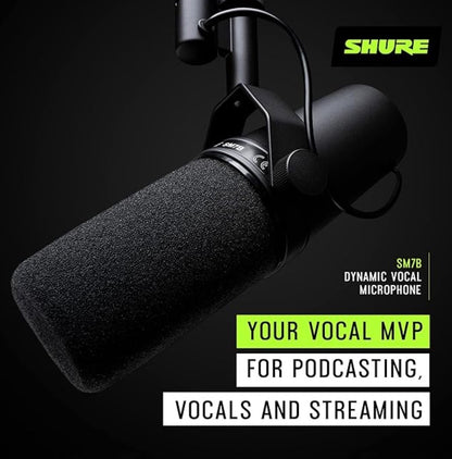 Shure SM7B Cardioid Dynamic Vocal Broadcast Microphone